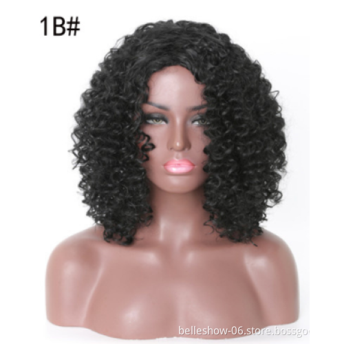 Xin Si kinky straight vendor weavons and braided extension smiling mannequin display synthetic ombre short curly wigs